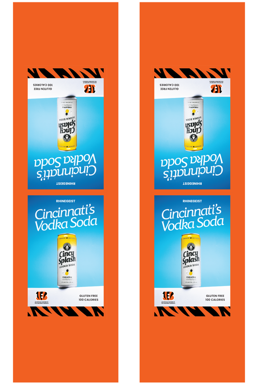 Signage - Table Tents - Cincy Splash x Bengals - Pineapple