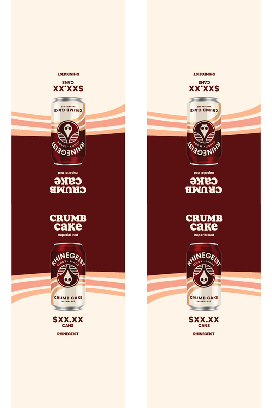 Signage - Table Tents - Crumb Cake