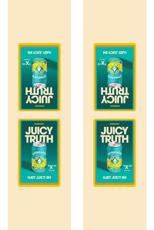 Signage - Table Tents - Juicy Truth