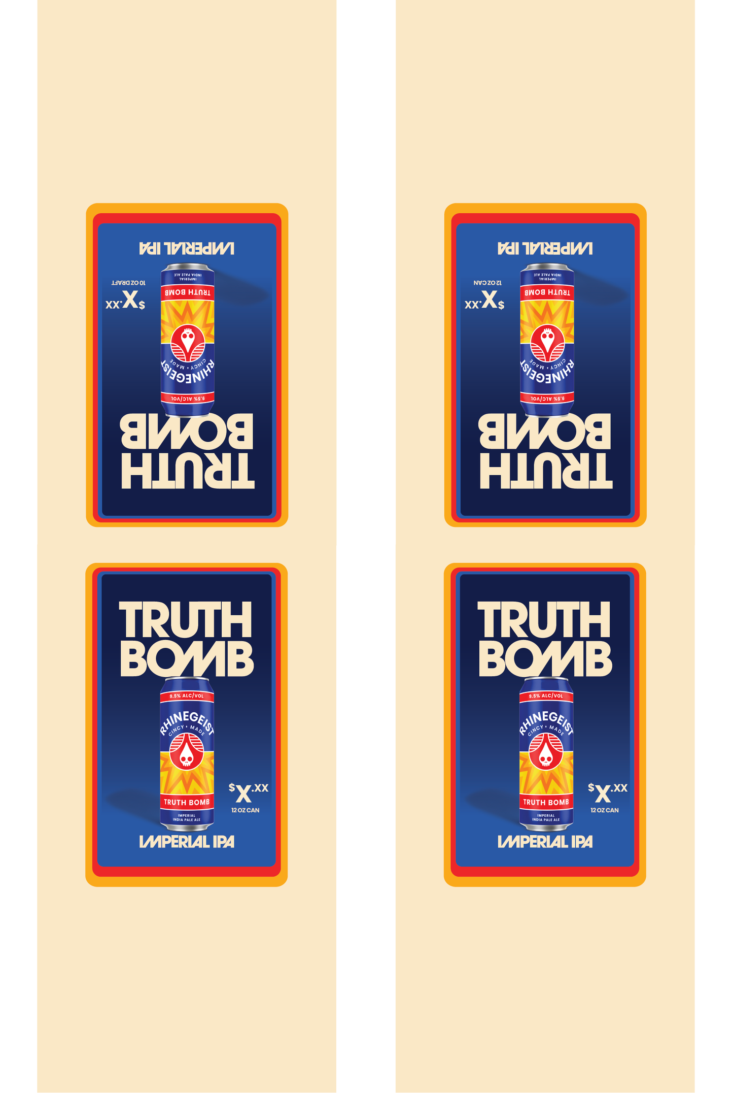 Signage - Table Tents - Truth Bomb