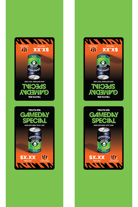 Signage - Table Tents - Truth x Bengals