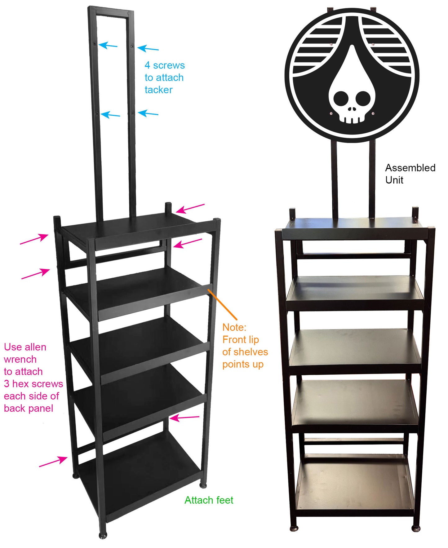 Case Display - Metal - Black