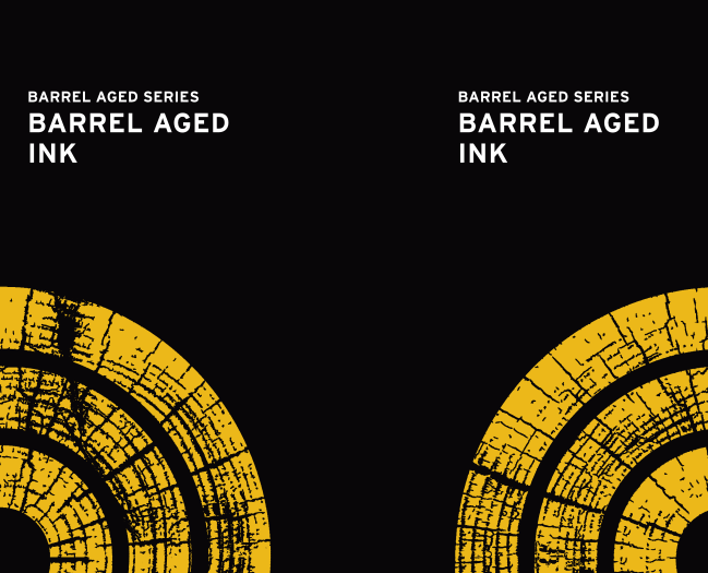 Tap Handle Stickers - Barrel Aged Ink - Imperial Stout Aged in Bourbon Barrels