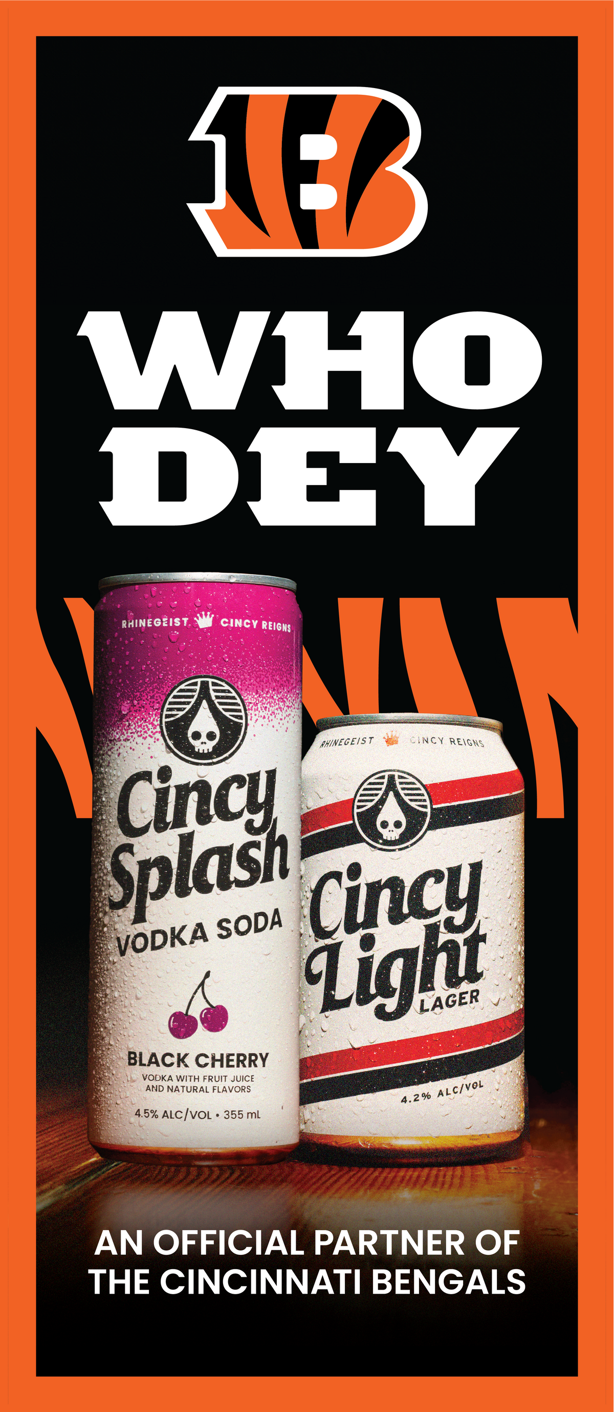 Large Cooler Clings - Cincy Light, Splash, Truth x Bengals