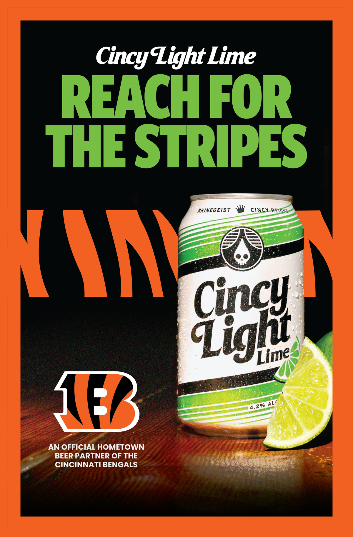 Posters - Cincy Light Lime x Bengals