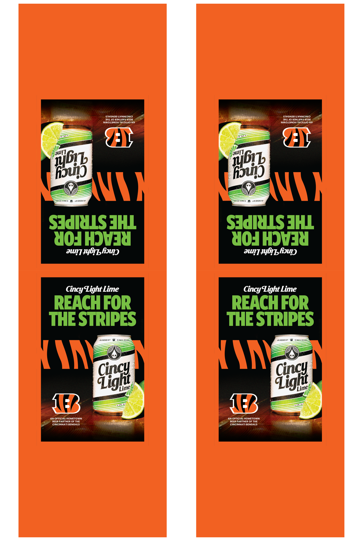 Signage - Table Tents - Cincy Light Lime x Bengals