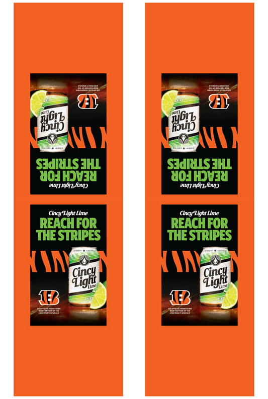 Signage - Table Tents - Cincy Light Lime x Bengals