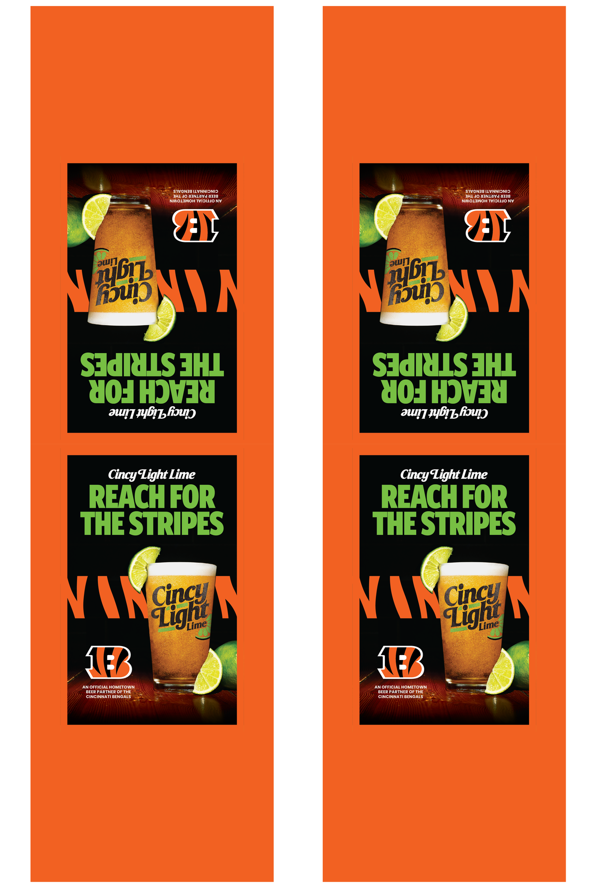 Signage - Table Tents - Cincy Light Lime x Bengals