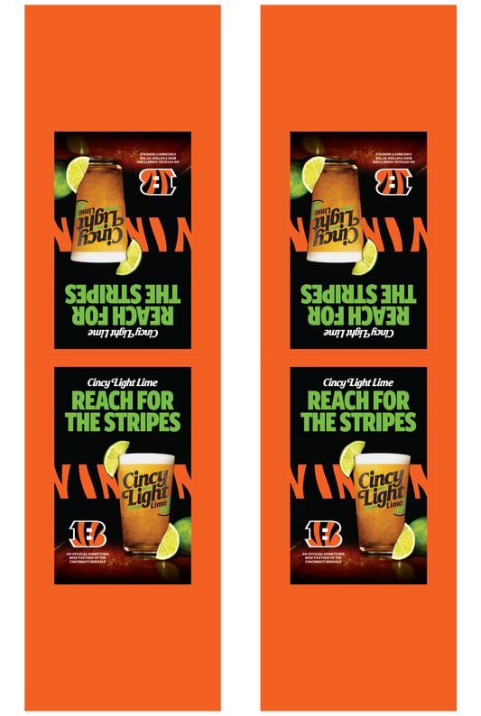 Signage - Table Tents - Cincy Light Lime x Bengals