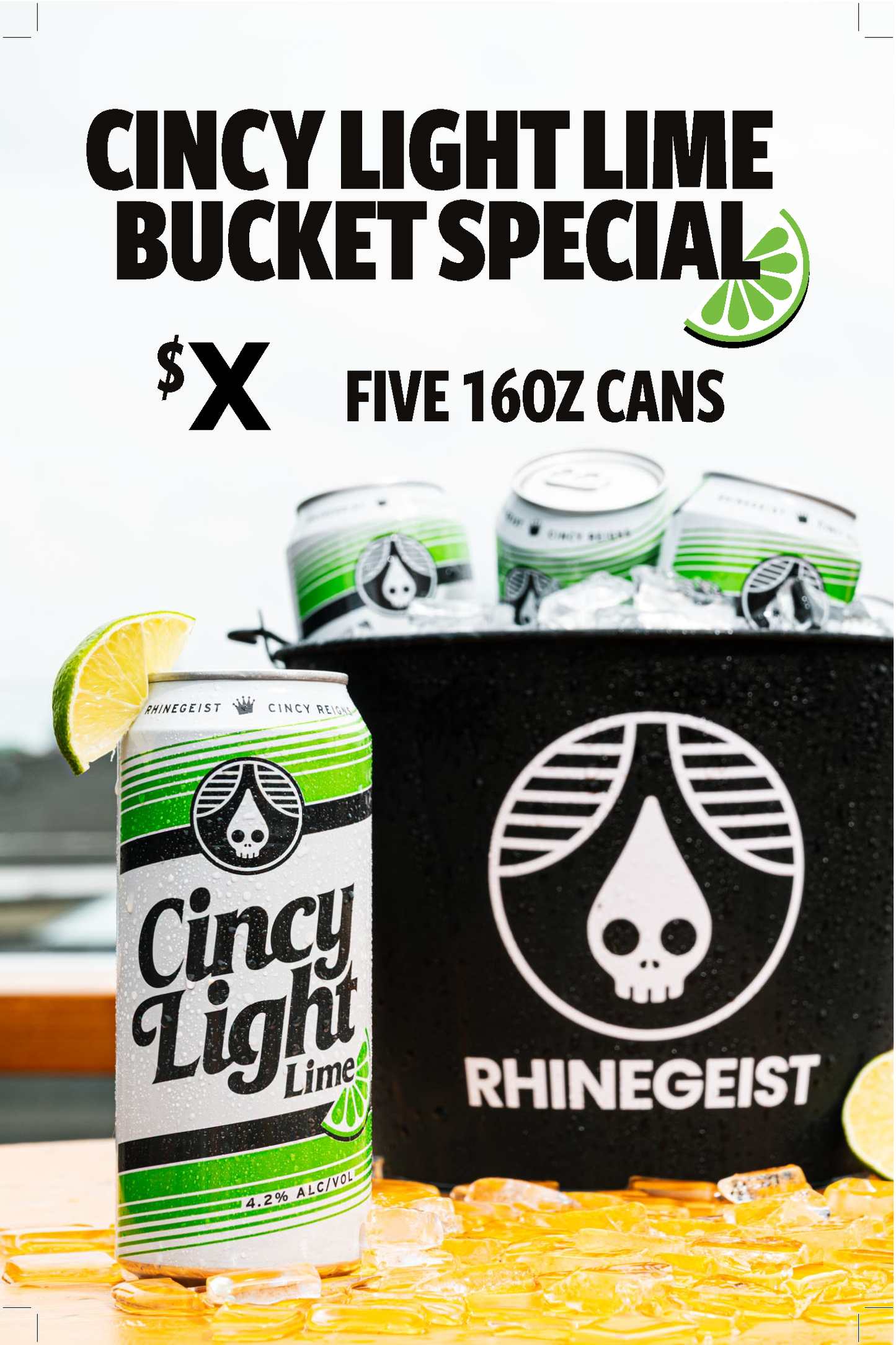 Posters - Buckets - Cincy Light Lime - Editable