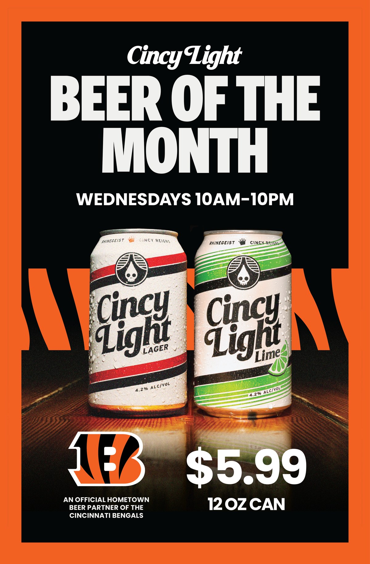 Posters - Cincy Light & Cincy Light Lime x Bengals