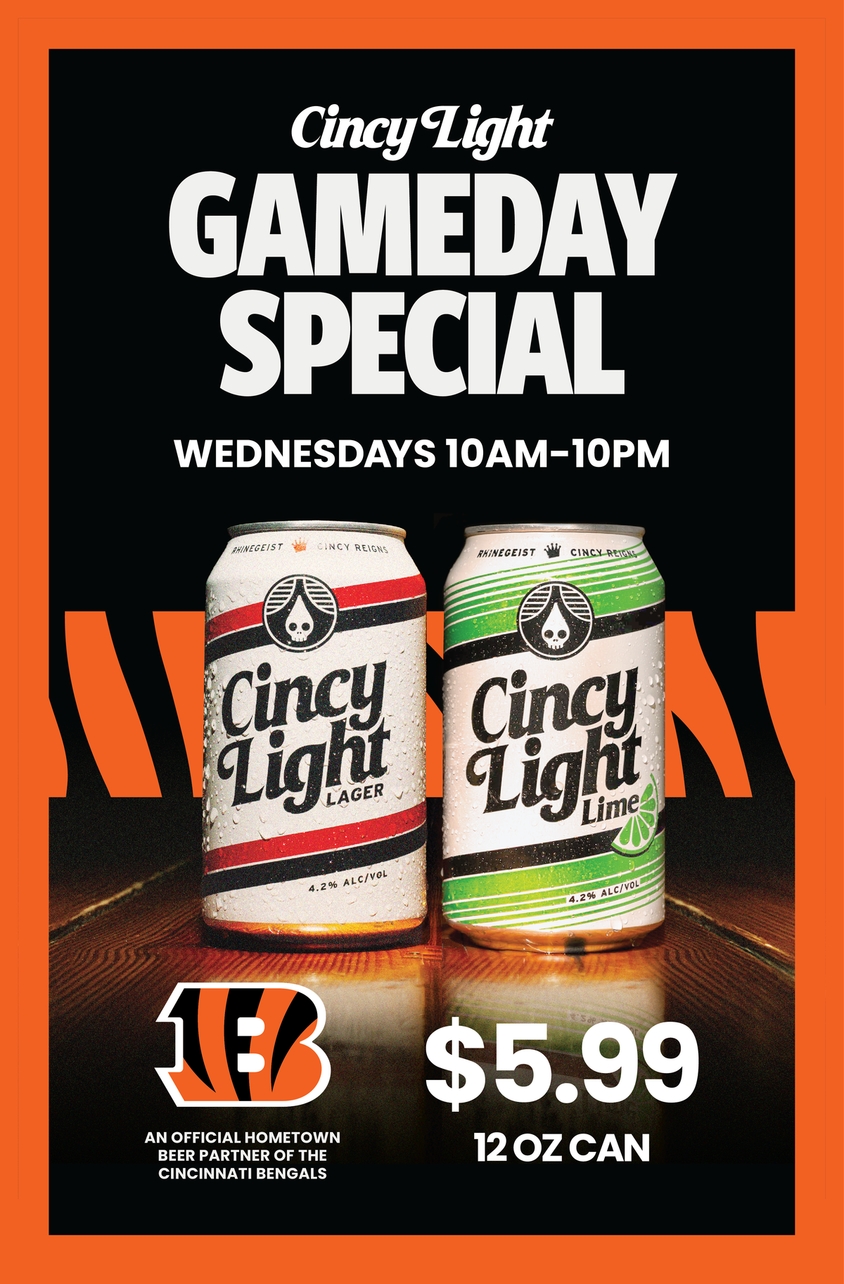 Posters - Cincy Light & Cincy Light Lime x Bengals