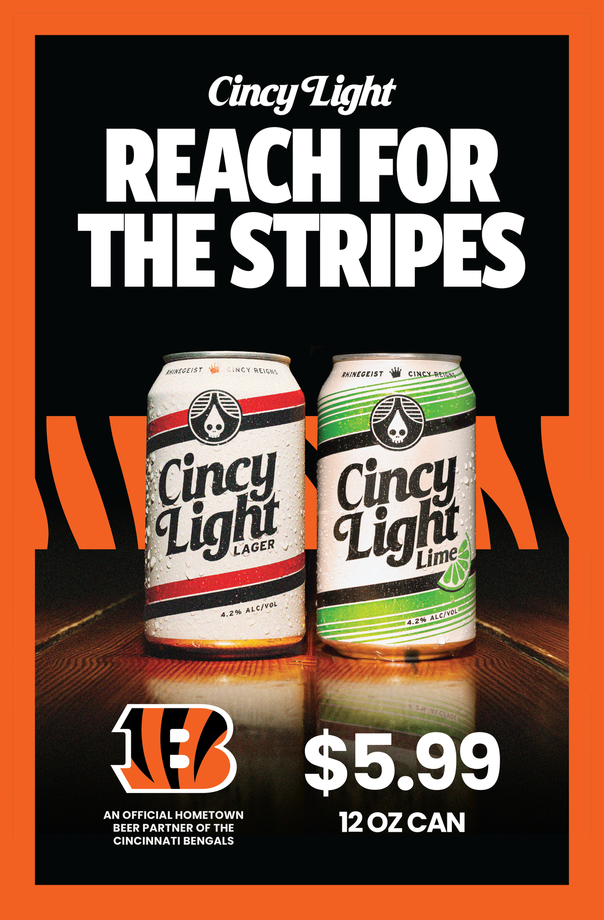 Posters - Cincy Light & Cincy Light Lime x Bengals