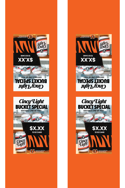 Signage - Table Tents - Cincy Light x Bengals