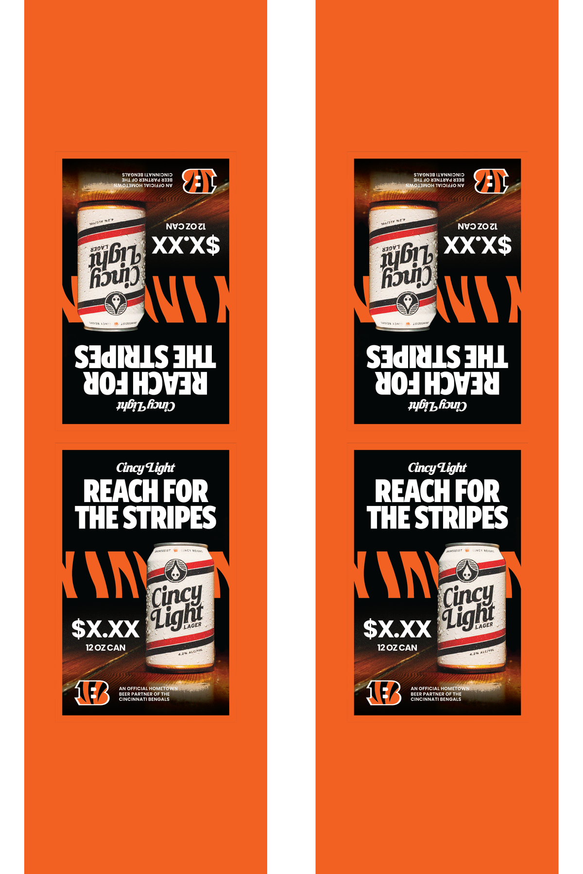Signage - Table Tents - Cincy Light x Bengals