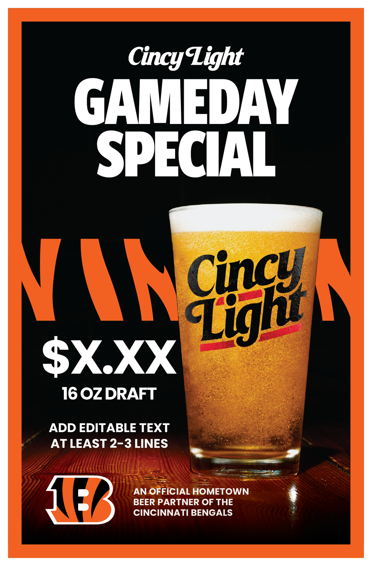 Posters - Cincy Light x Bengals