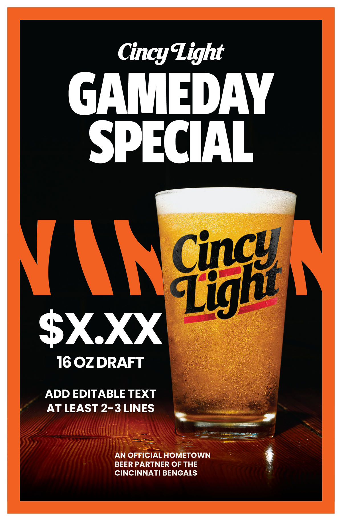 Posters - Cincy Light x Bengals