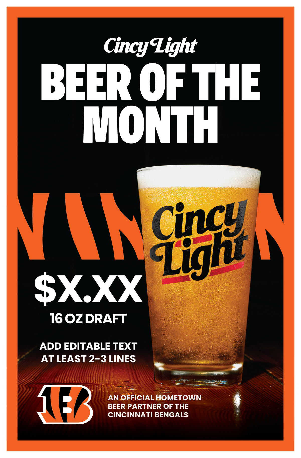 Posters - Cincy Light x Bengals