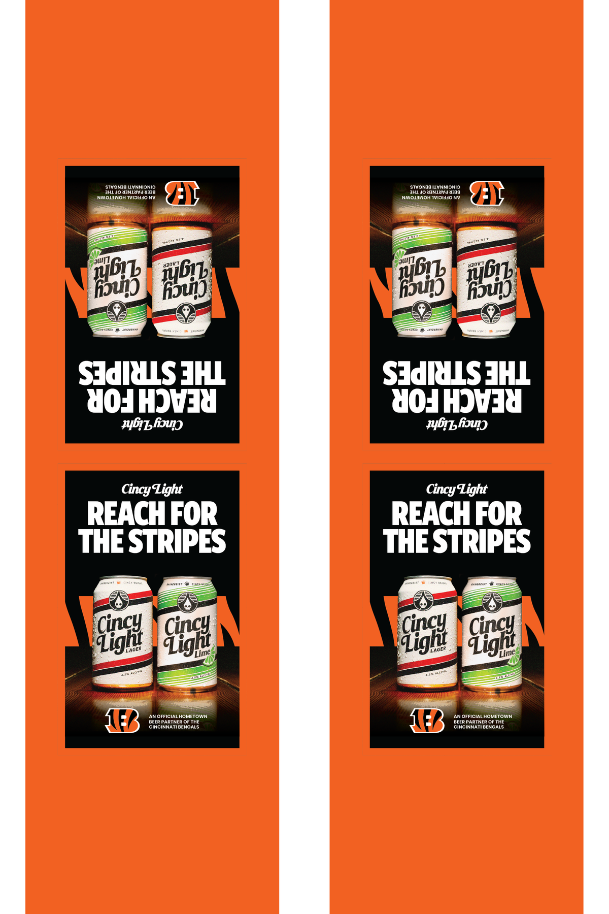 Signage - Table Tents - Cincy Light Family x Bengals