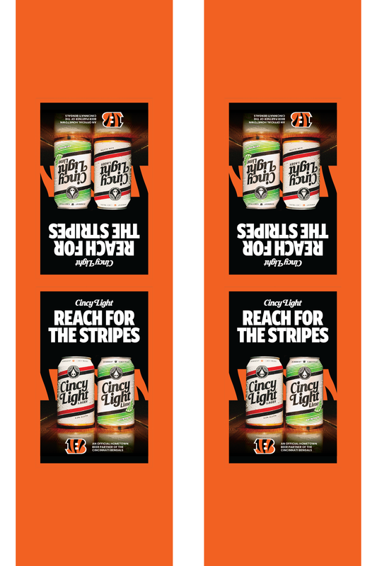 Signage - Table Tents - Cincy Light Family x Bengals