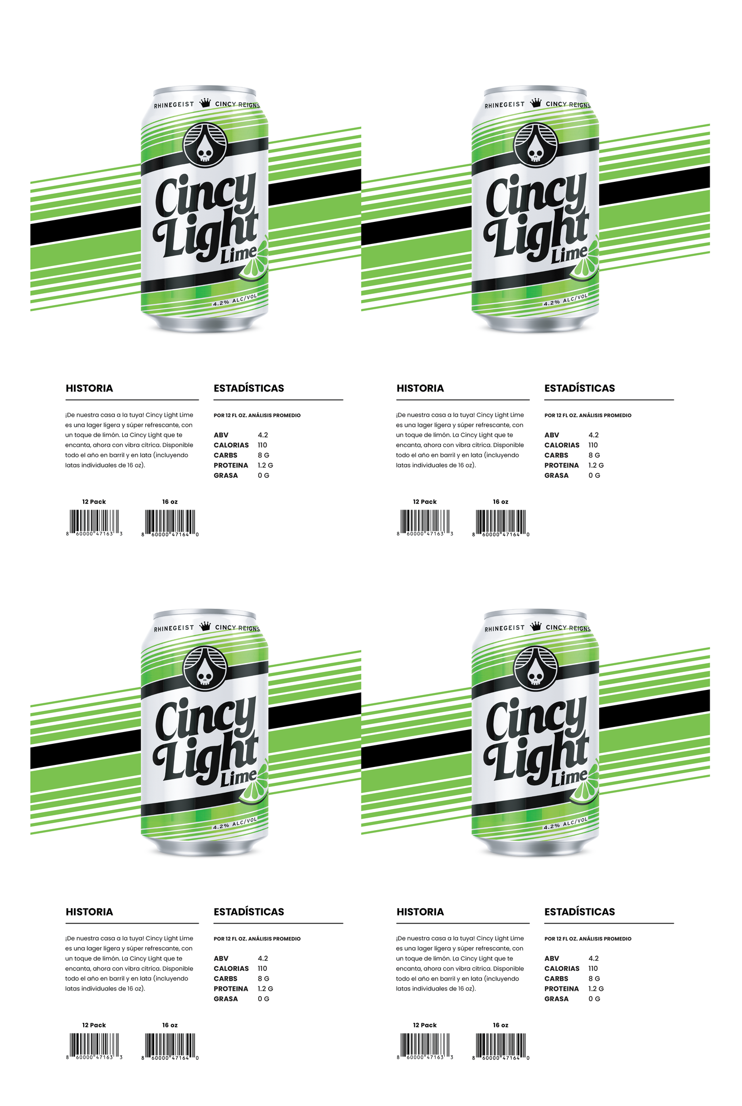 Sales Sheet - Cincy Light Lime