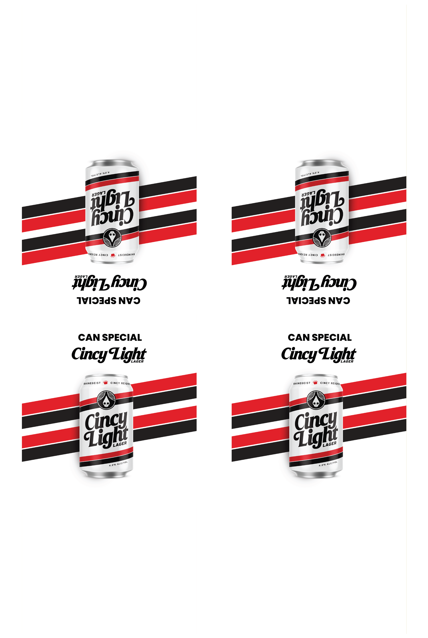 Signage - Table Tents - Cincy Light - Lager
