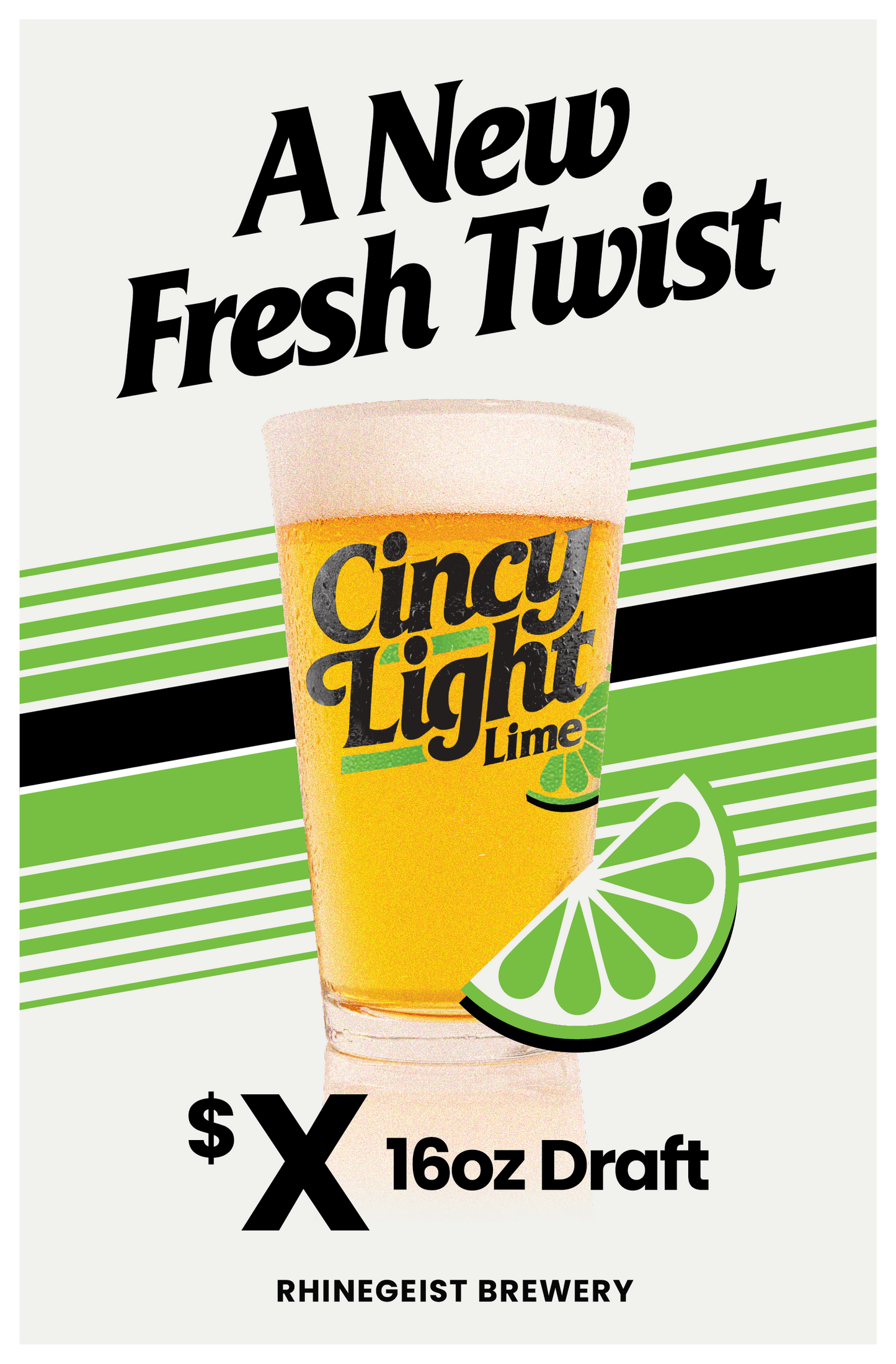 Posters - On Premise - Cincy Light Lime - Draft