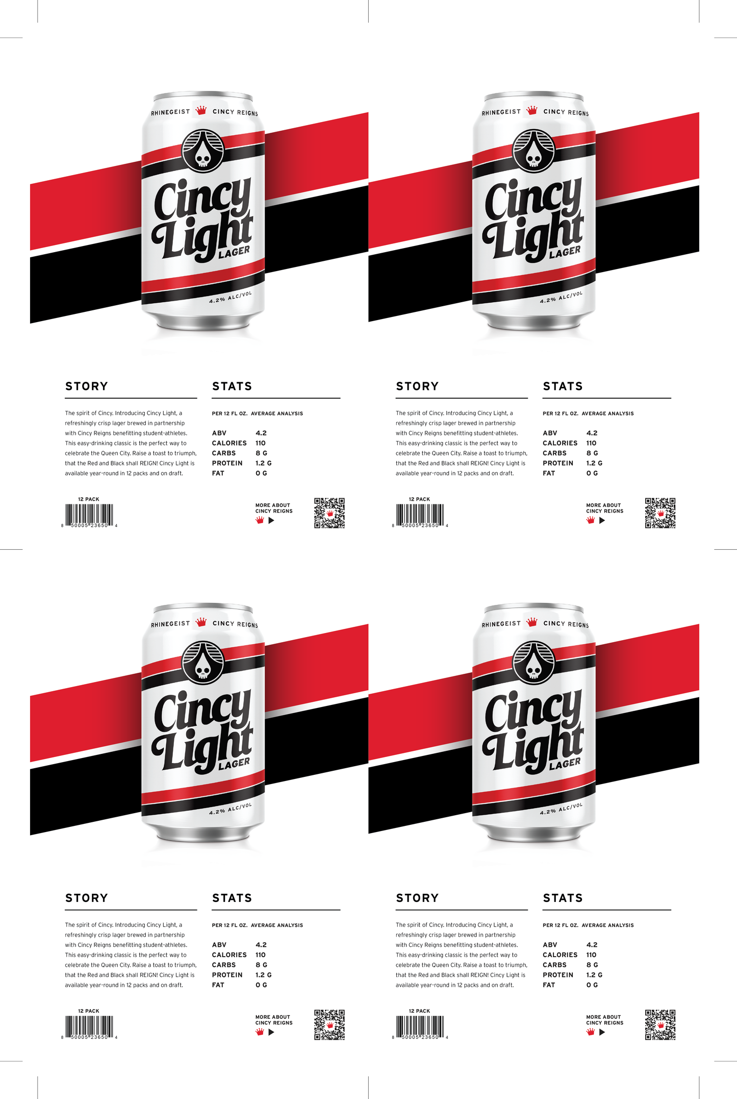 Sales Sheets - Cincy Light - Lager
