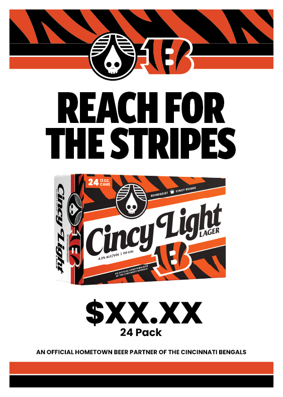 Cooler Sticker - Cincy Light x Bengals