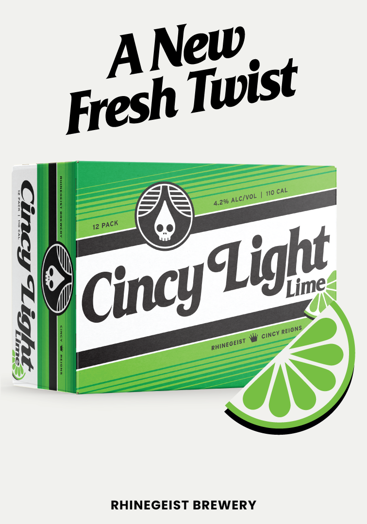 Cooler Sticker - Cincy Light Lime - 12 Pack