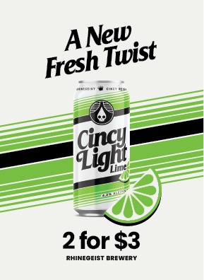 Cooler Sticker - Cincy Light Lime 16oz