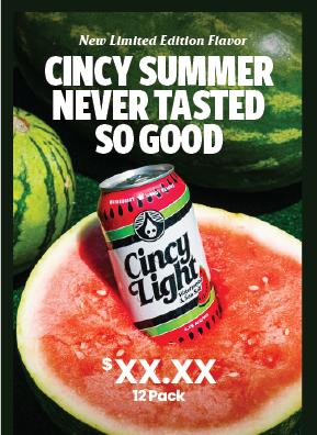 Cooler Sticker - Cincy Light Watermelon