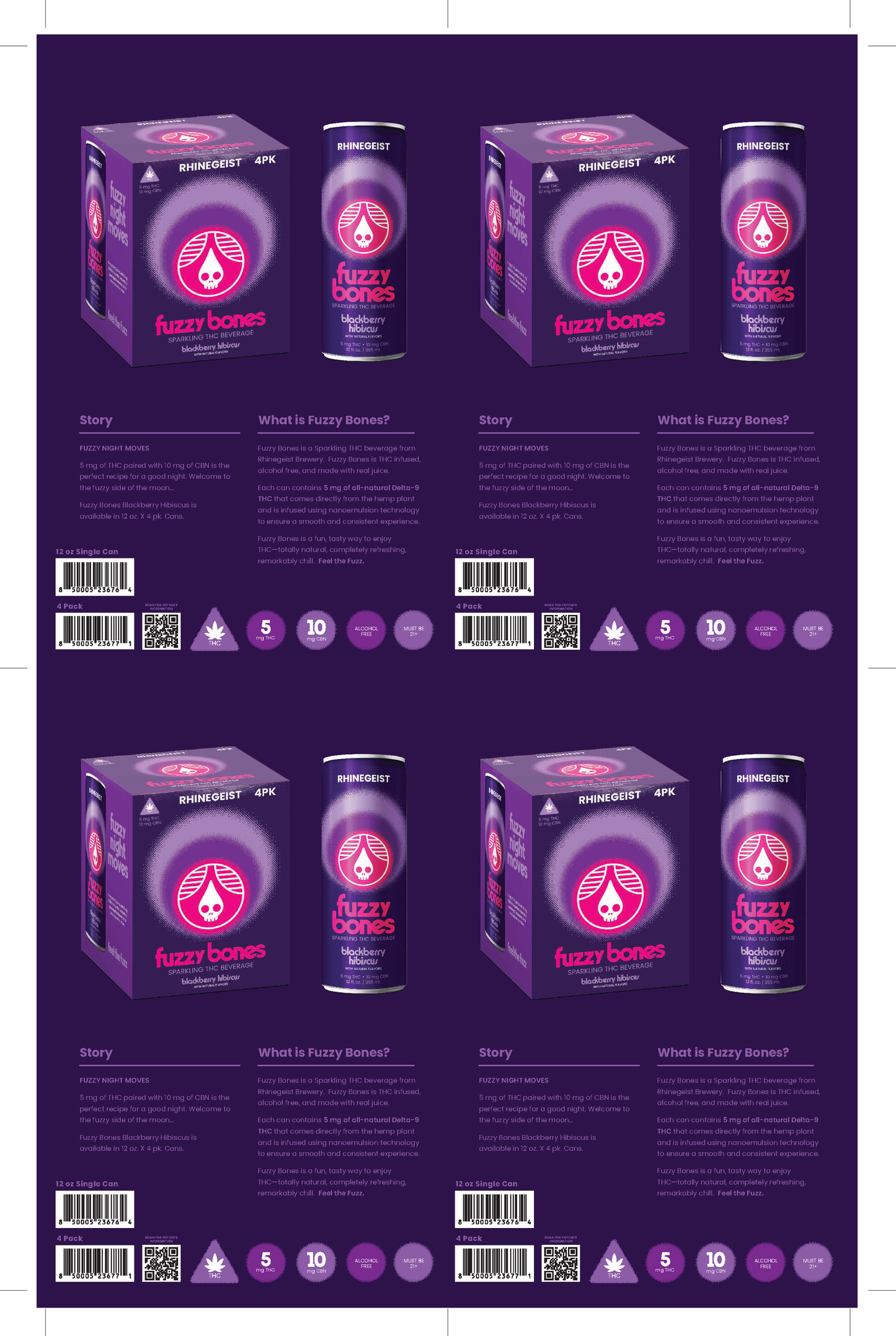 Sales Sheets - Fuzzy Bones - Blackberry Hibiscus