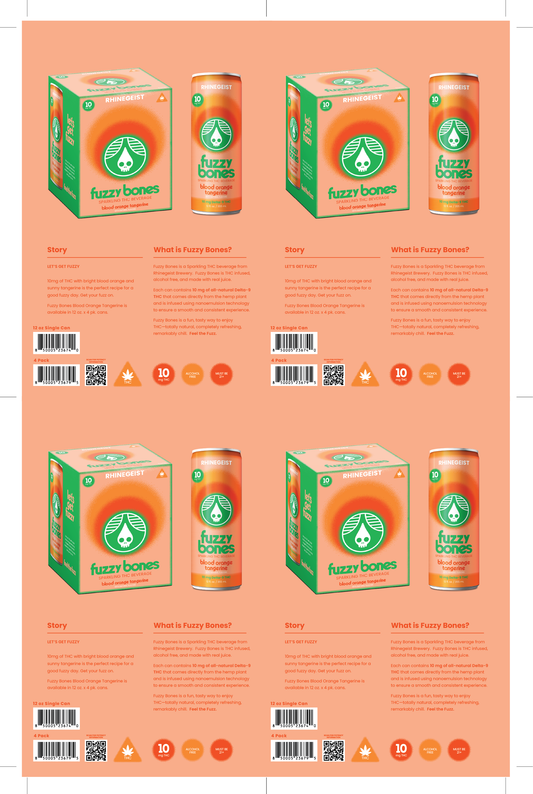 Sales Sheets - Fuzzy Bones - Blood Orange Tangerine