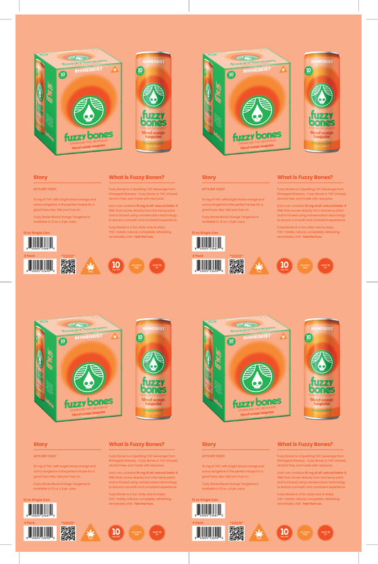 Sales Sheets - Fuzzy Bones - Blood Orange Tangerine