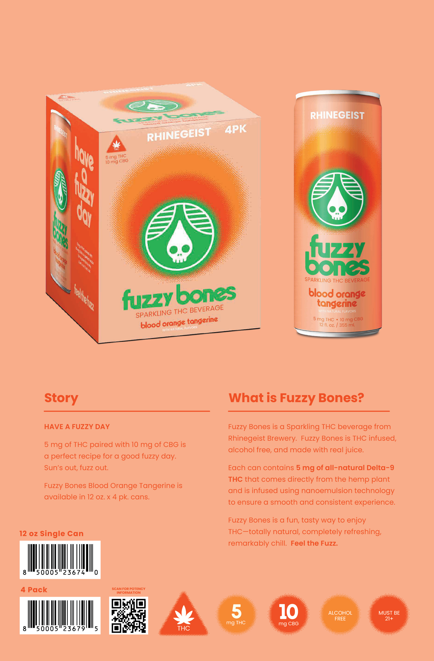 Sales Sheets - Fuzzy Bones - Blood Orange Tangerine