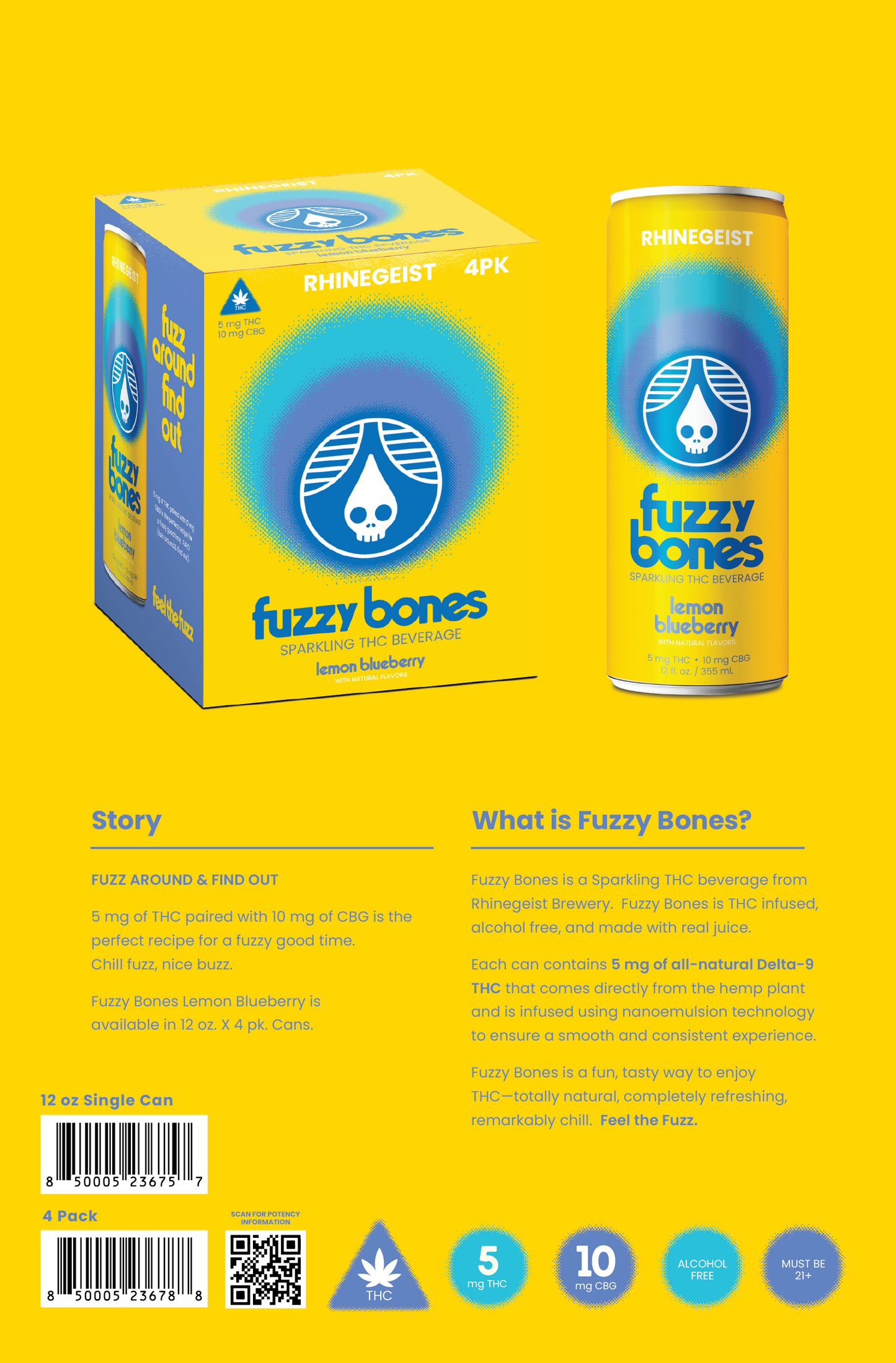 Sales Sheets - Fuzzy Bones - Lemon Blueberry