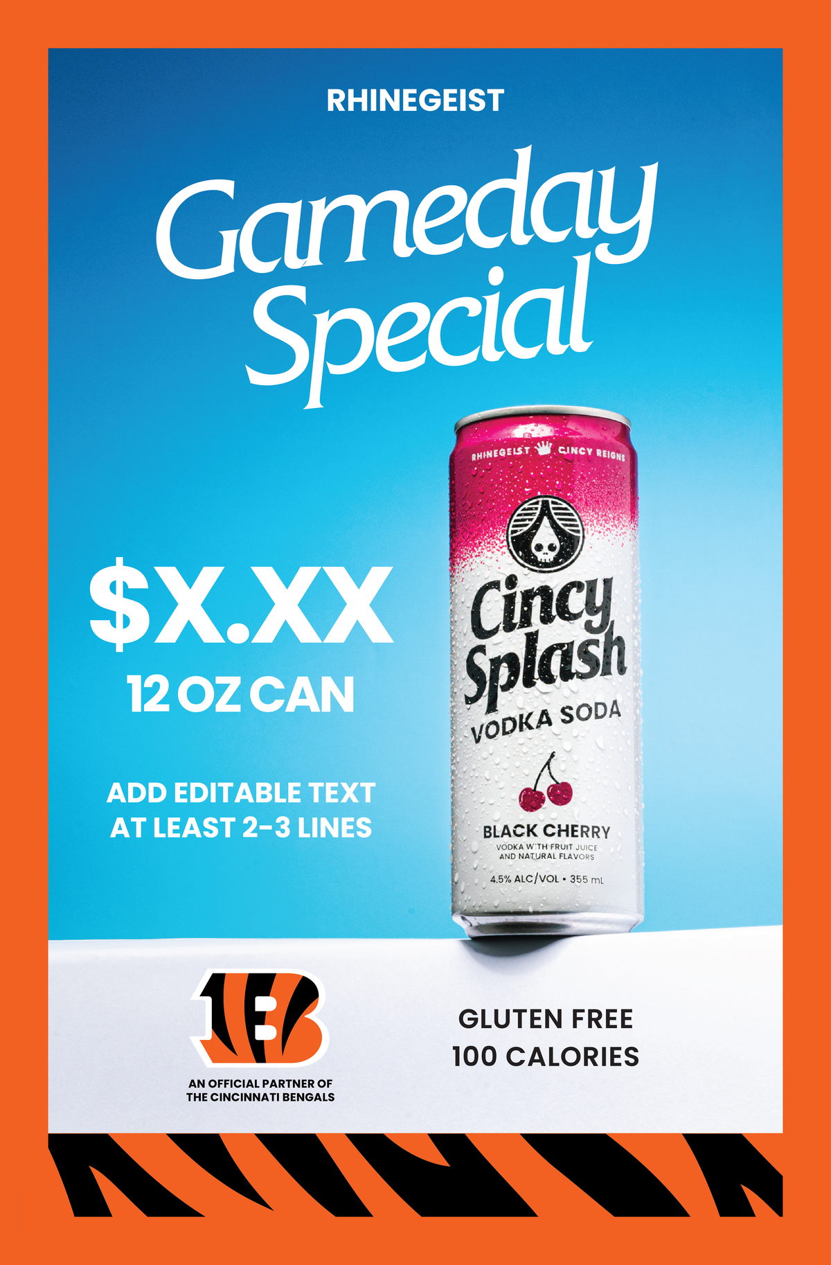 Posters - Cincy Splash x Bengals - Black Cherry