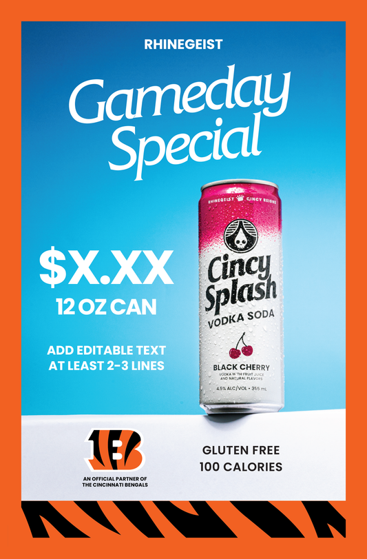 Posters - Cincy Splash x Bengals - Black Cherry