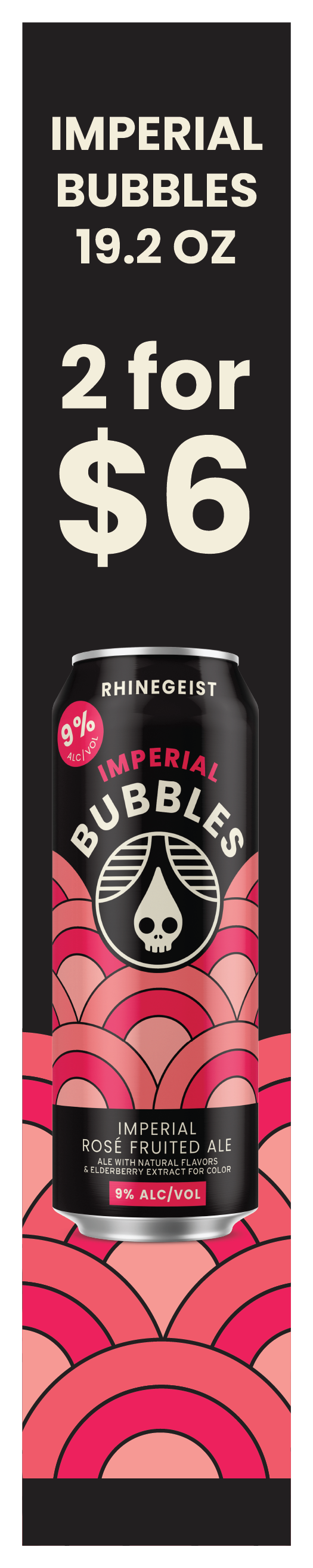 SUCTION RACK INSERTS - IMPERIAL BUBBLES 19.2