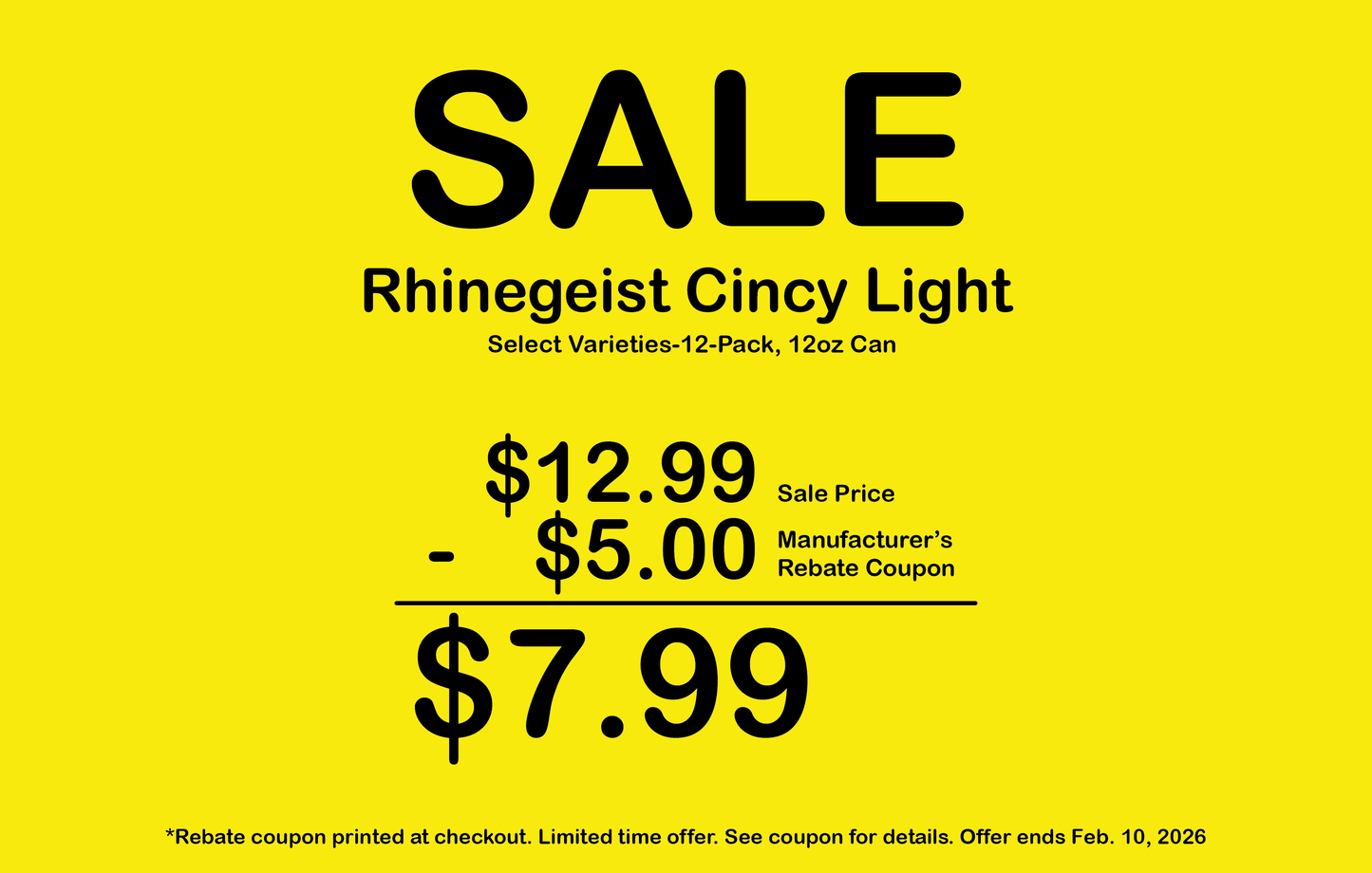 Posters - Kroger Rebate Signage