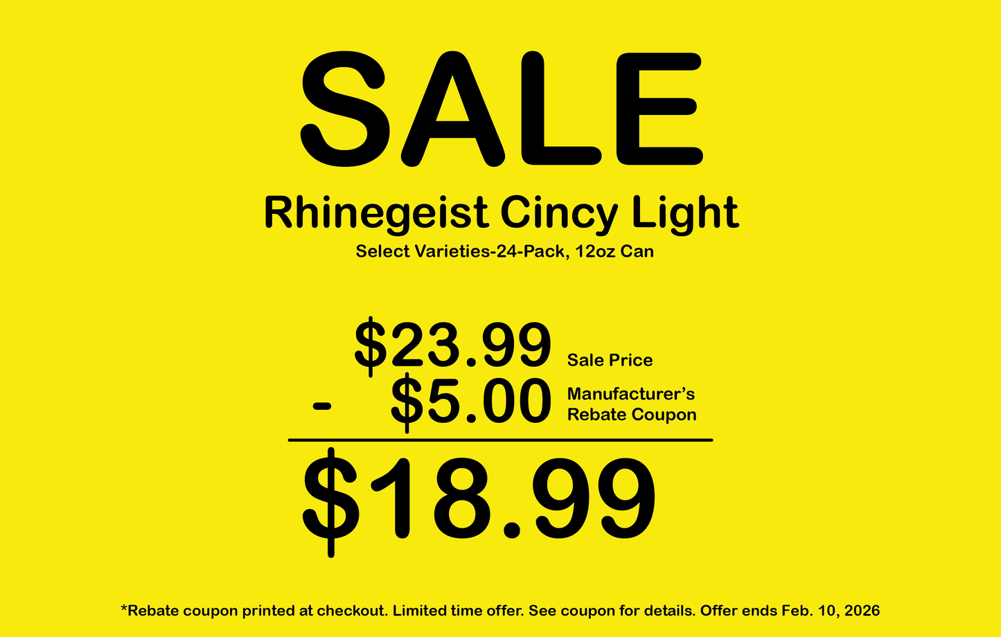 Posters - Kroger Rebate Signage
