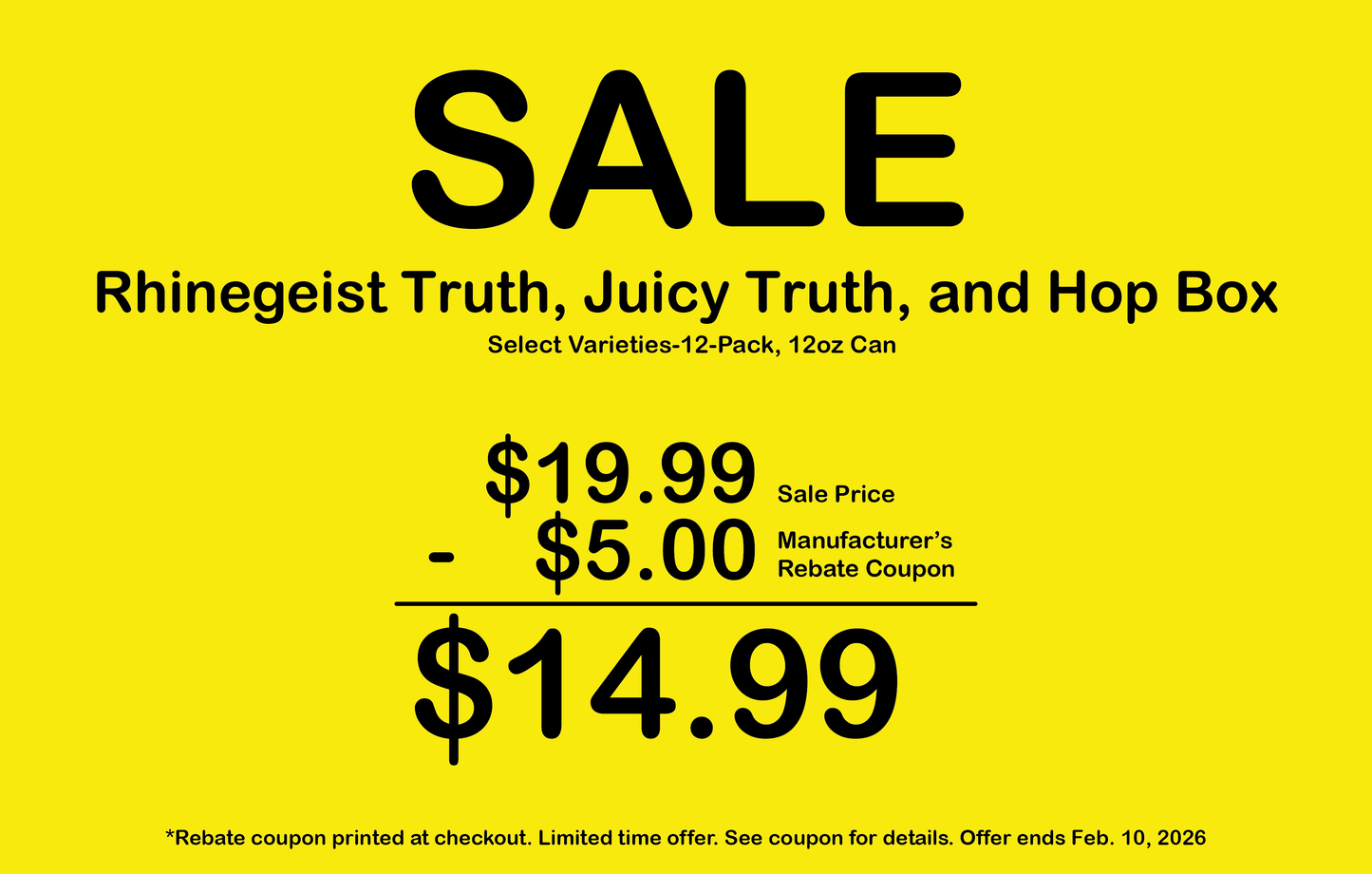 Posters - Kroger Rebate Signage