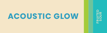 Tap Handle Stickers - Acoustic Glow – Fruited Sour Ale with Natural Flavors