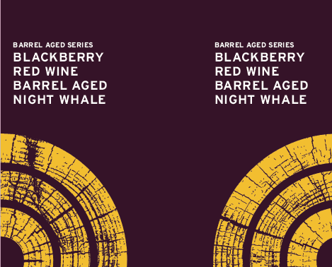 Tap Handle Stickers - BA Blackberry Red Wine Night Whale