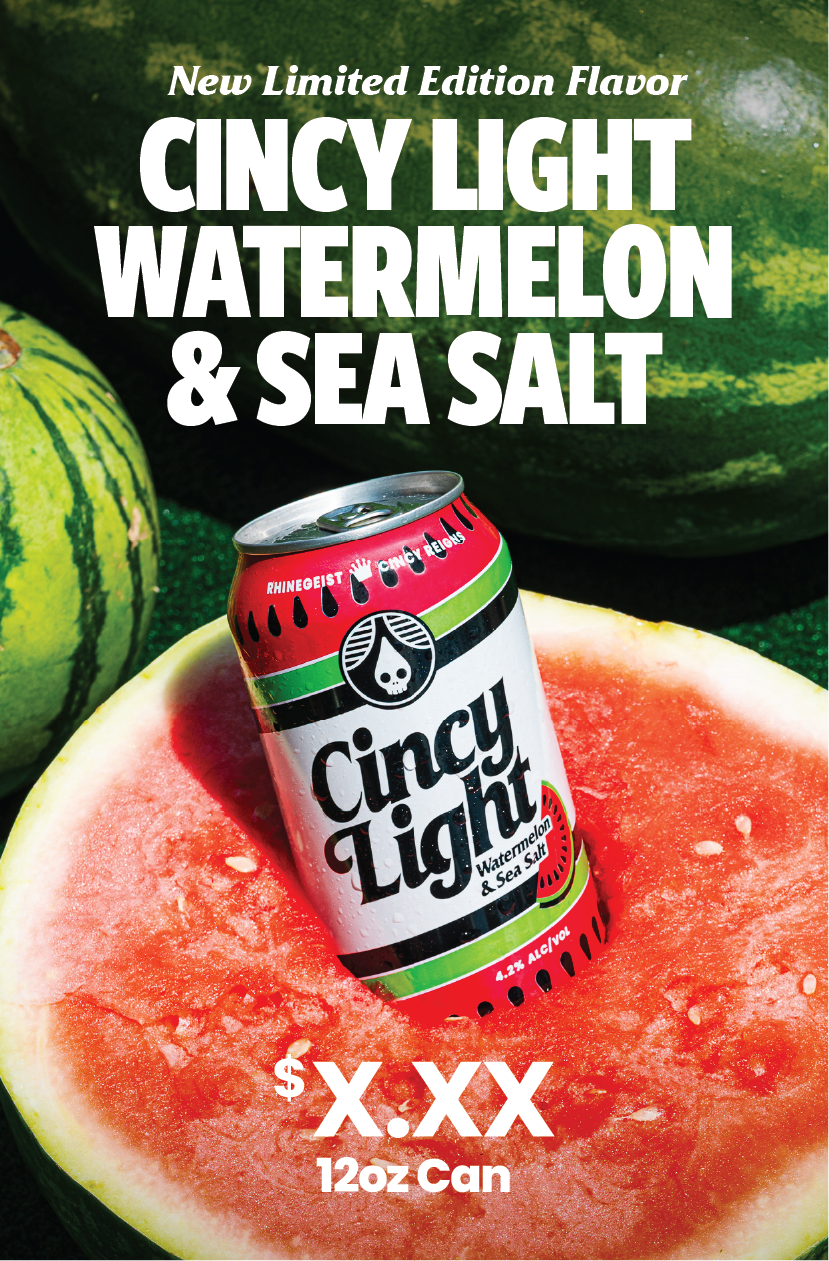 Posters - On Premise - Cincy Light Watermelon
