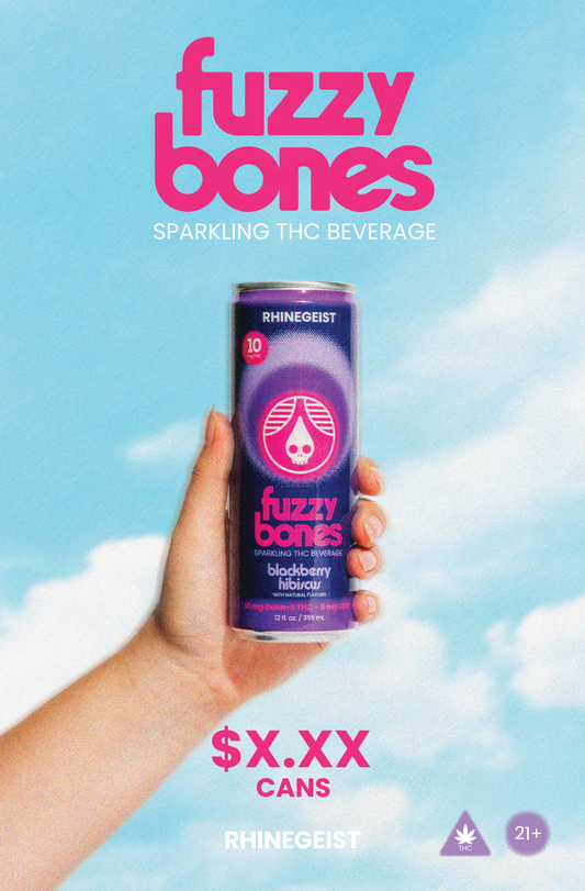 Posters - On Premise - Fuzzy Bones - Blackberry Hibiscus