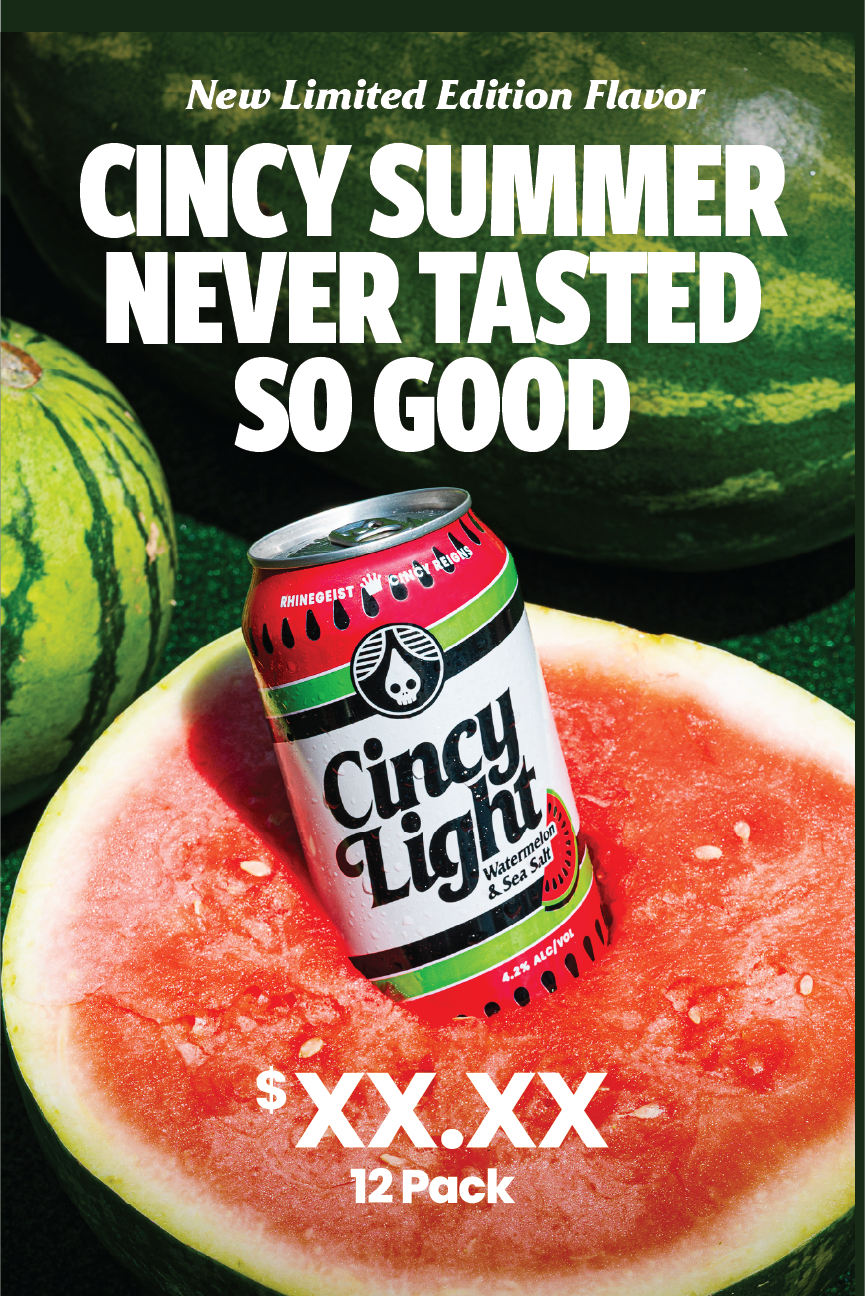 Posters - Pole Topper - Cincy Light Watermelon