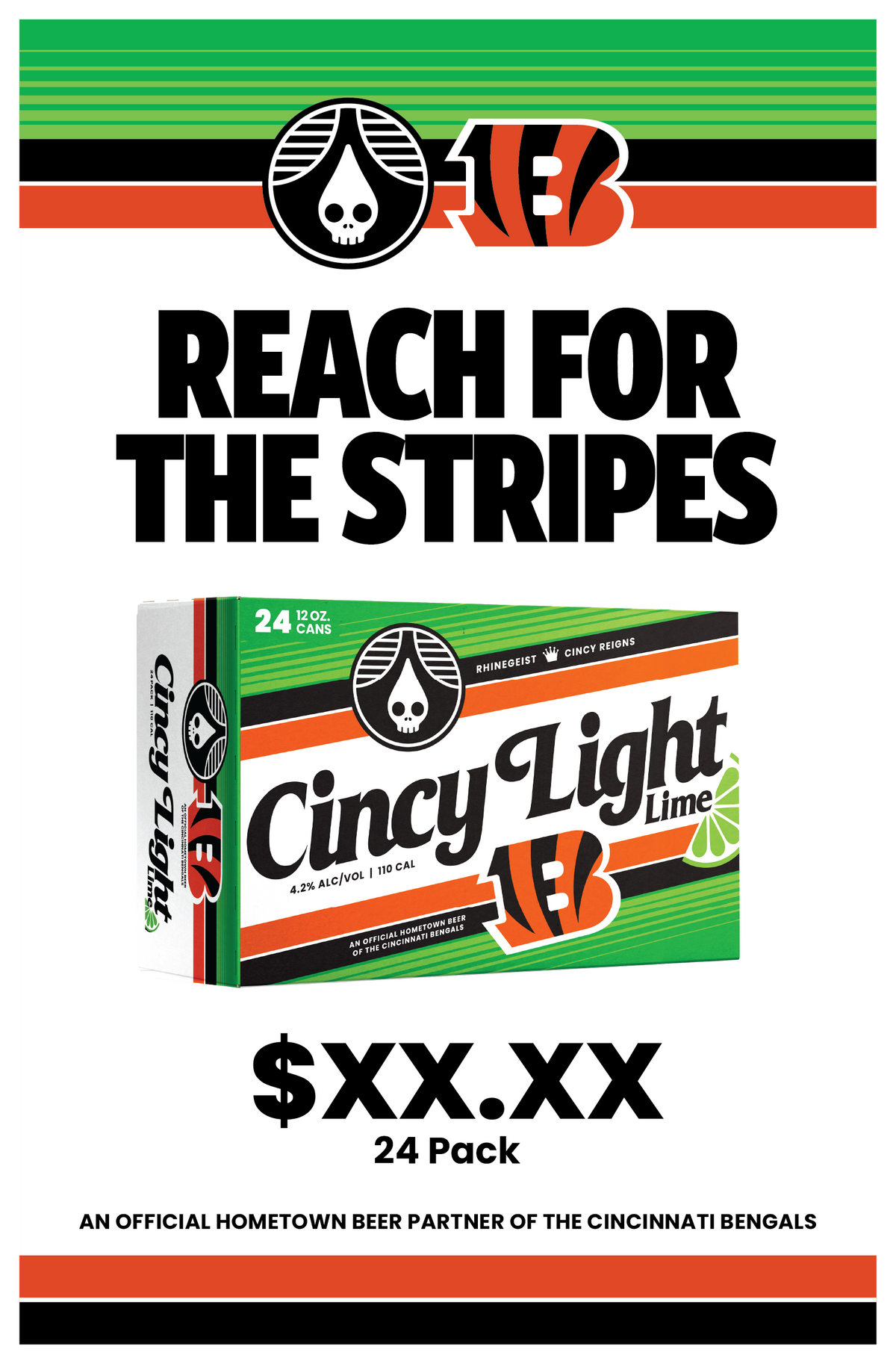 Poster - Pole Topper - Cincy Light x Bengals