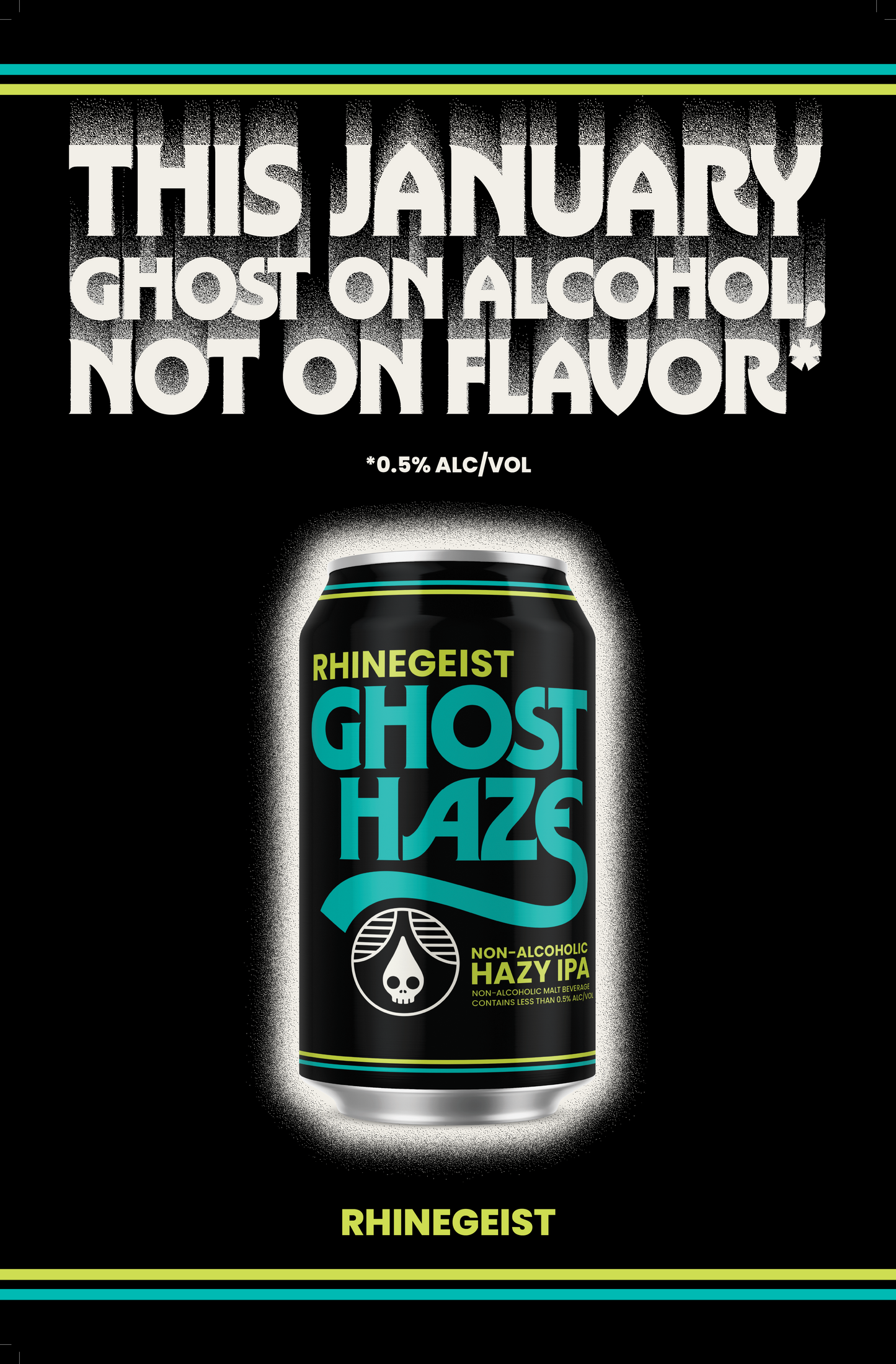 Posters - Pole Topper - Ghost Family - Dry January